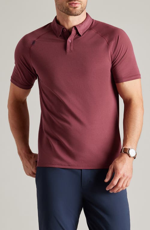 Rhone Delta Piqué Performance Polo In Red