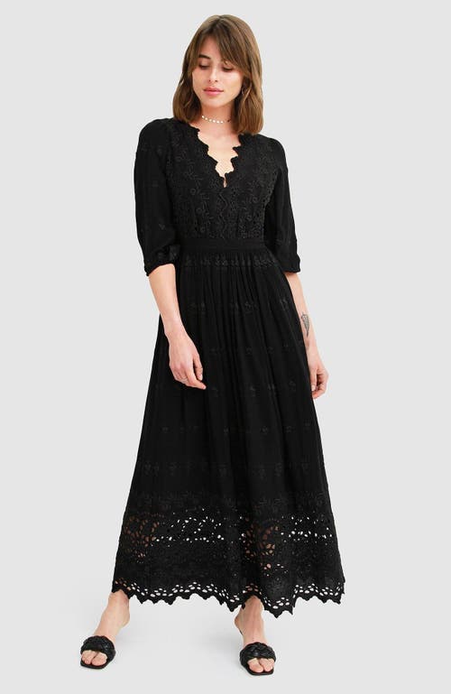 Belle & Bloom All Eyes On Me Midi Dress - Black