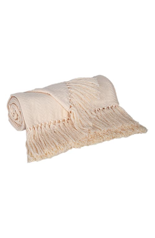 Parkland Collection Airi Throw Blanket In Cream