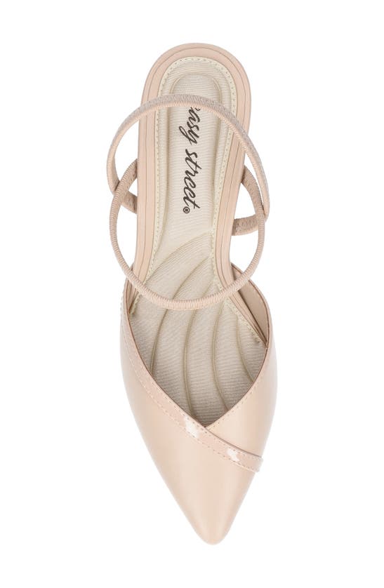Shop Easy Street Uunna Slingback Pump In Nude Patent