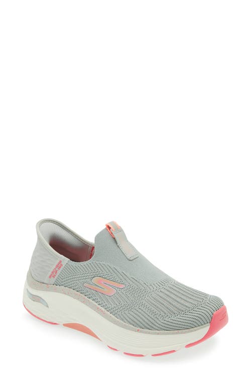 Skechers Max Cushioning Arch Fit® Slip-on Sneaker In Gray/pink