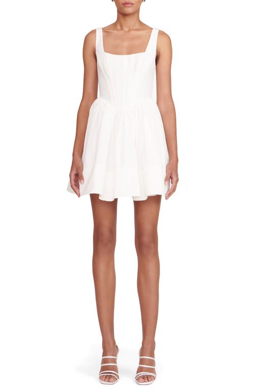 STAUD Landscape Cotton Blend Dress White at Nordstrom,