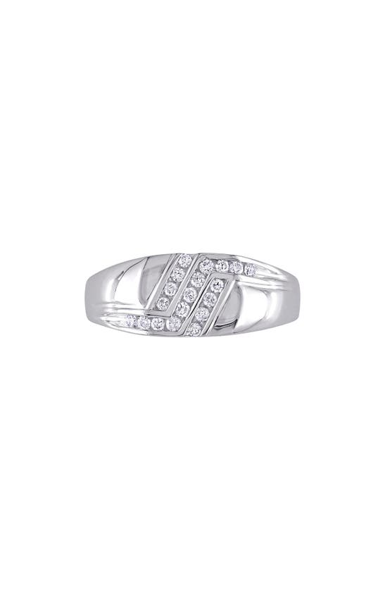 Delmar Diamond Ring In White Gold