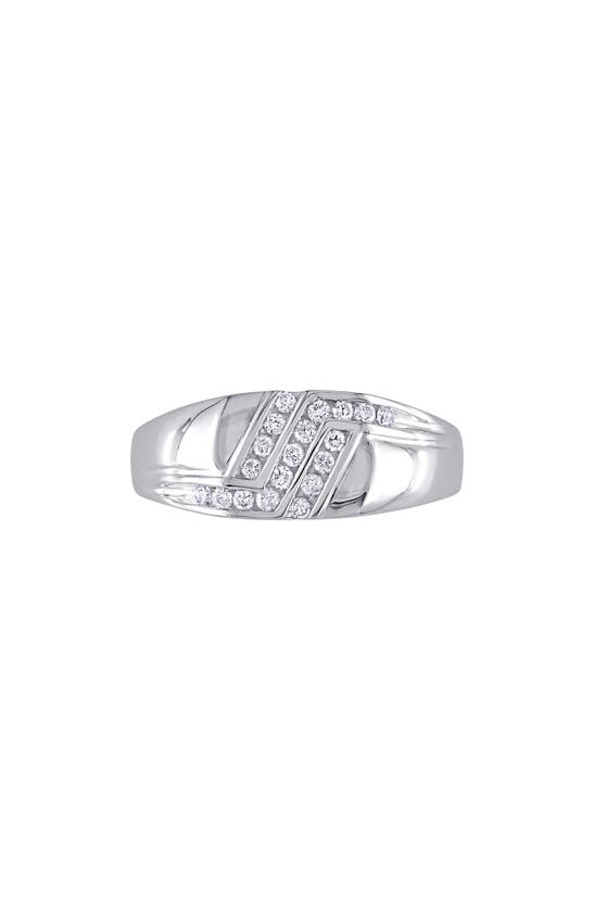 Delmar Diamond Ring In White Gold