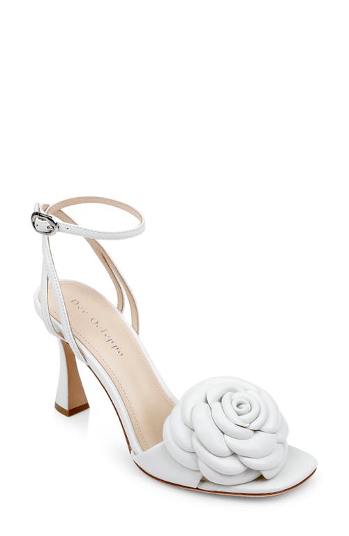 Dee Ocleppo Aurora Ankle Strap Sandal In White Leather