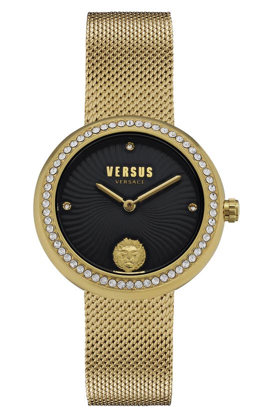 Versus Lea Women's 2 Hand Quartz Movement And Ion Plating Yellow Gold-tone Bracelet Watch 35mm In Ip Yellow Gold