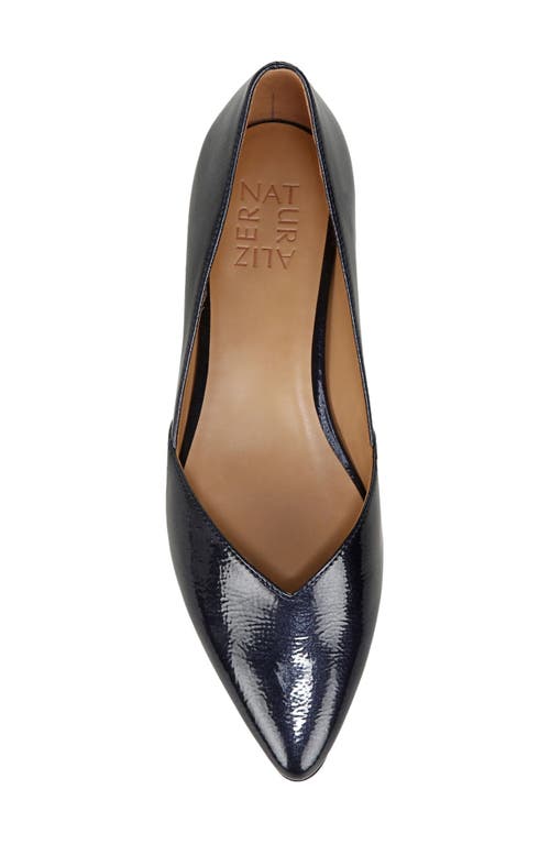 Shop Naturalizer Havana Skimmer Flat In Midnight Blue Faux Leather