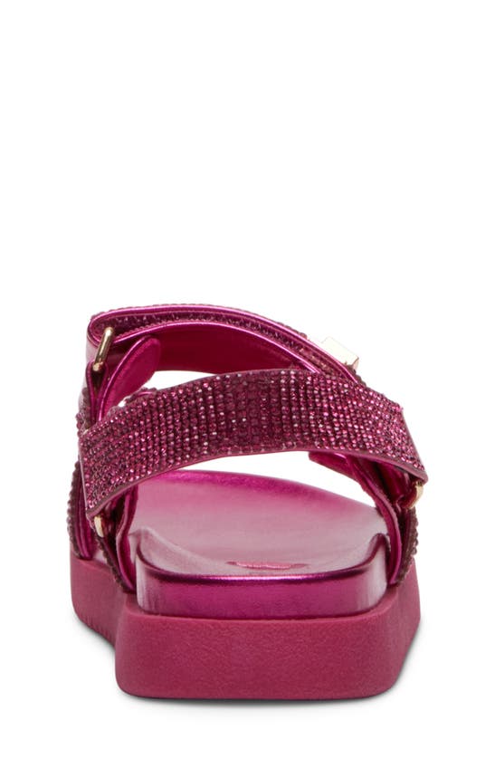 Shop Steve Madden Kids' Jmonar Rhinestone Slingback Sandal In Pink
