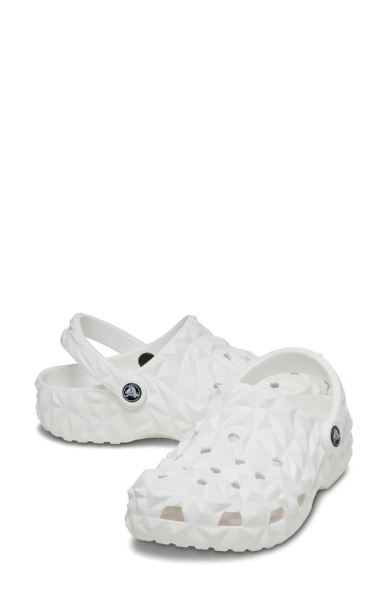 Shop Crocs Classic Geometric Water Friendly Slingback Clog In White