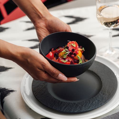 Villeroy & Boch Manufacture Rock Porcelain Bowl 14cm In Black