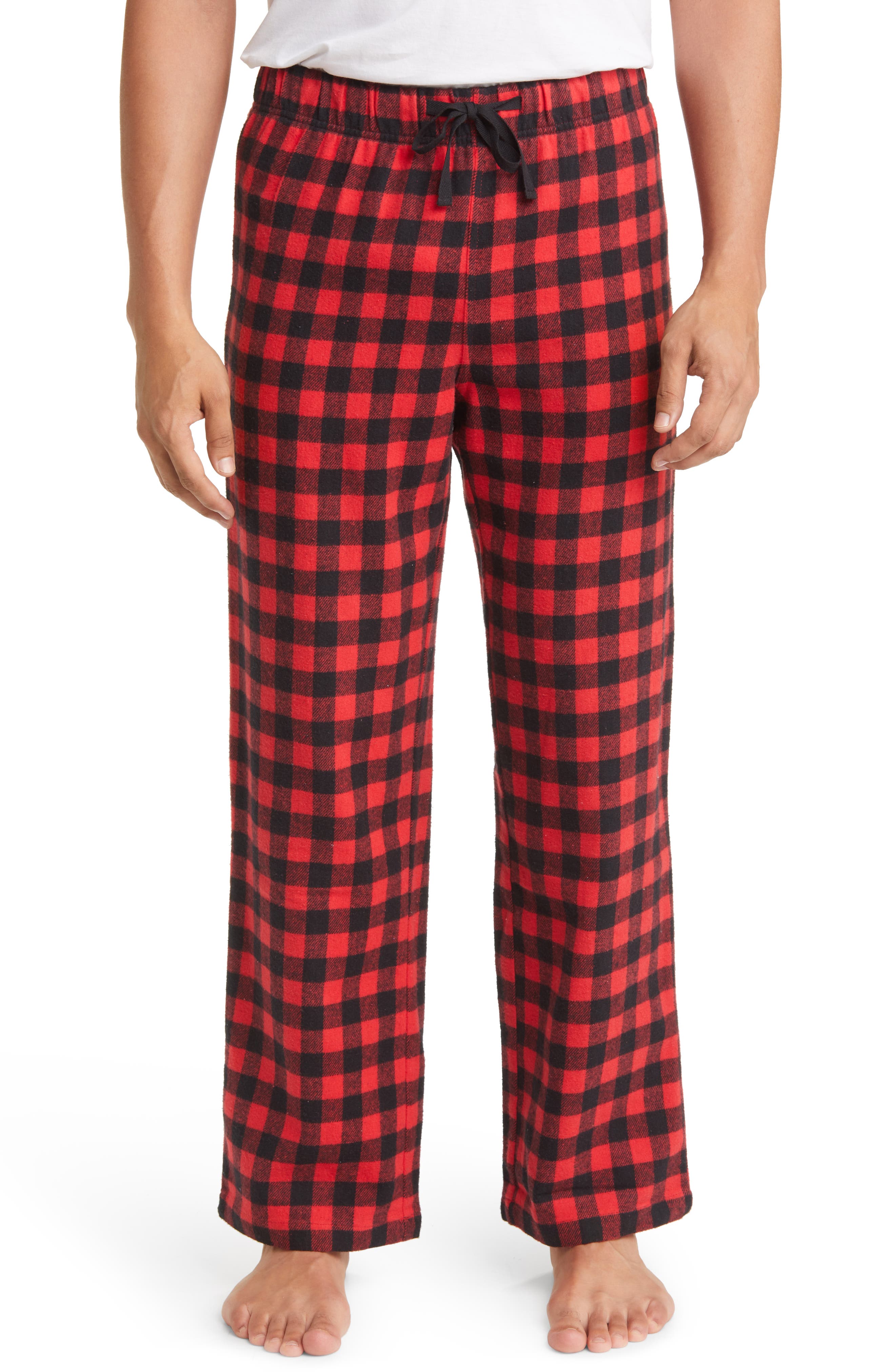 mens red pajama bottoms