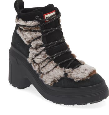 Hunter faux fur snow hot sale boots