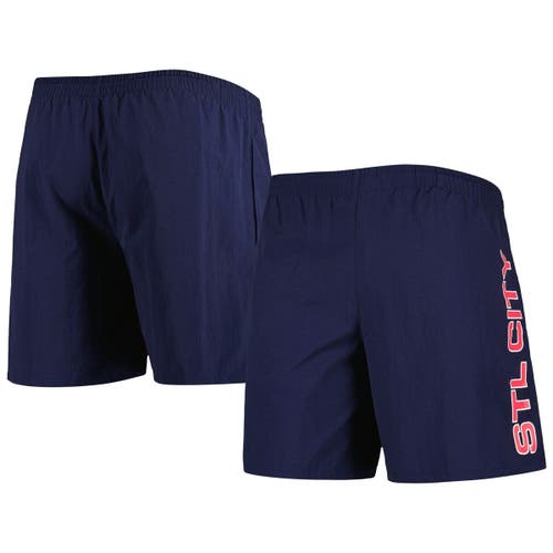 Men's Mitchell & Ness Navy St. Louis City SC Heritage Woven Shorts