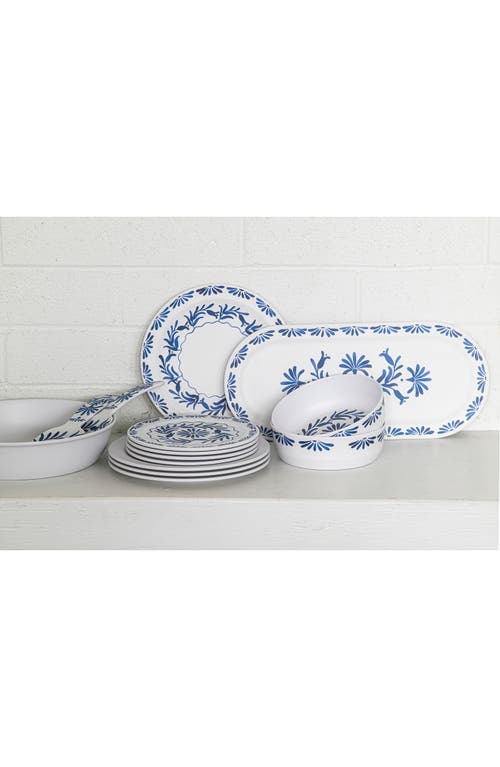 Tarhong Set Of Six Azul Melamine Plates In Blue