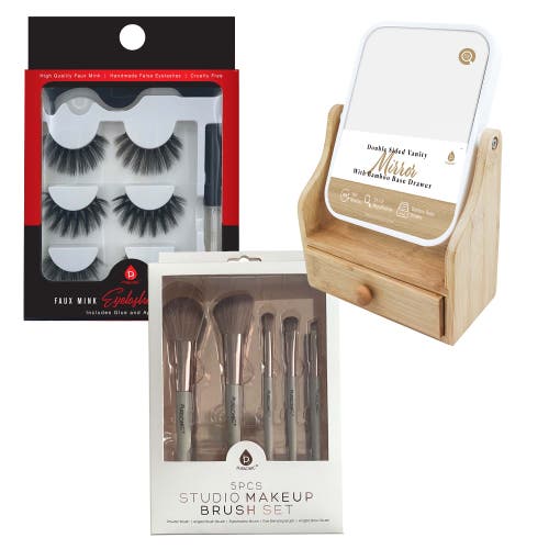 Pursonic Glamour Essentials Bundle 3 Piece Set In Beige
