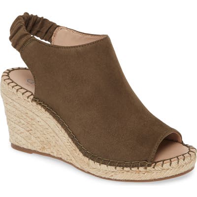 Charles By Charles David Nadja Epsadrille Wedges Sandal- Green