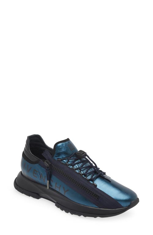Givenchy Spectre Zip Sneaker Blue/Silvery at Nordstrom,