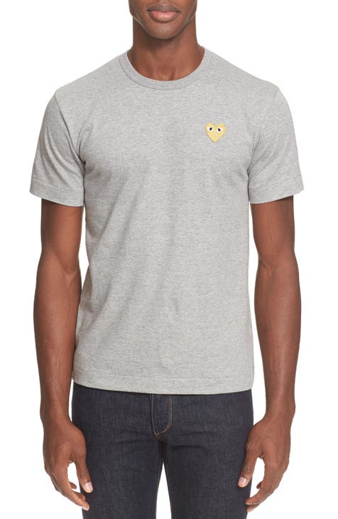 Comme des Garçons Play Heart Face Graphic Tee in White at Nordstrom, Size Medium