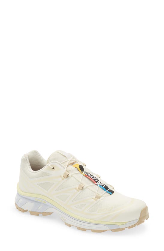 Salomon Xt-6 Sneakers In Vanilla/ Yellow/ Arctic Ice