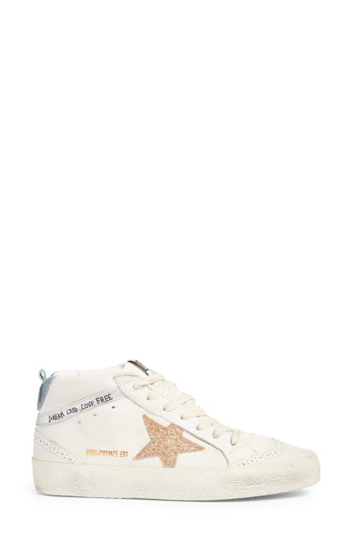 Golden Goose Midstar Sneaker In White/gold