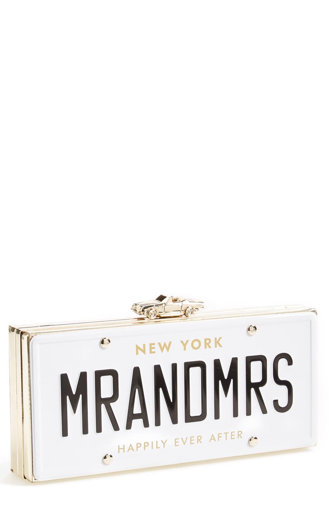 kate spade new york 'mr. and mrs. happily ever after' license plate