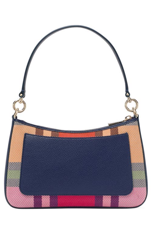 Shop Kate Spade New York Hudson Grand Plaid Shoulder Bag In Pink Multi