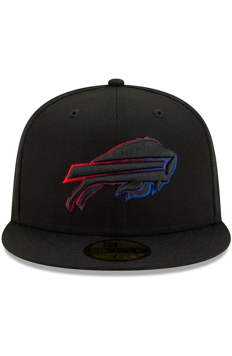 New Era Men's New Era Black Buffalo Bills Logo Color Dim 59FIFTY Fitted ...