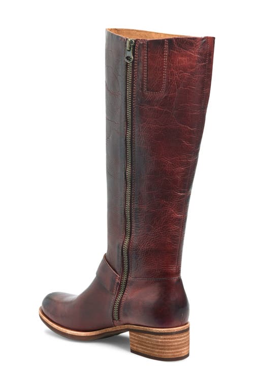 Shop Kork-ease ® Carli Knee High Boot In Burgundy Leather