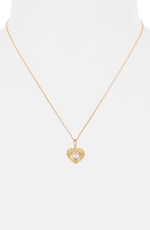 ARGENTO VIVO ARGENTO VIVO STERLING SILVER CUBIC ZIRCONIA HEART PENDANT NECKLACE