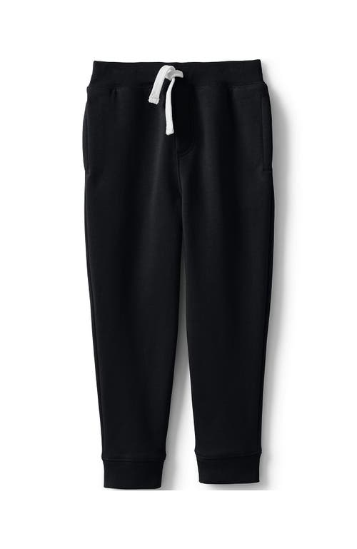 Shop Lands' End School Uniform Kids Jogger Sweatpants In Black