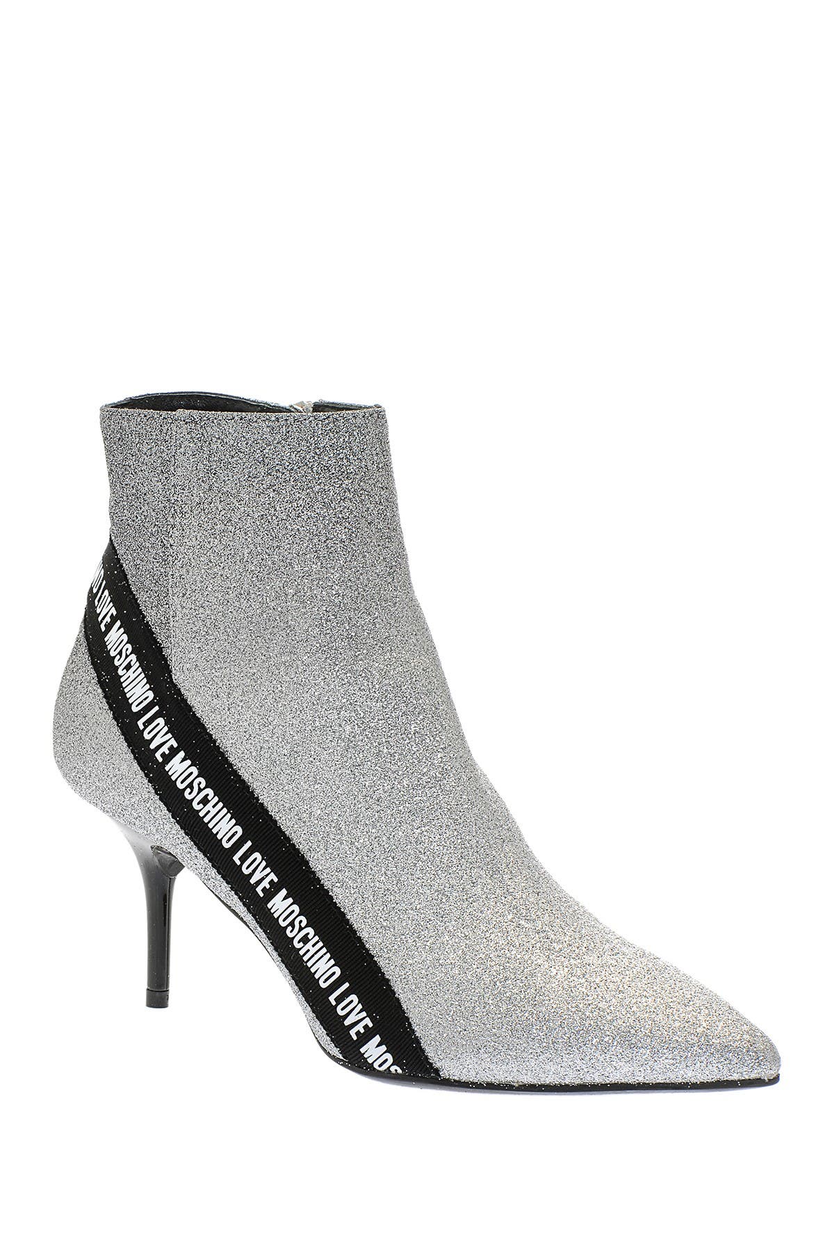 glitter kitten heel boots