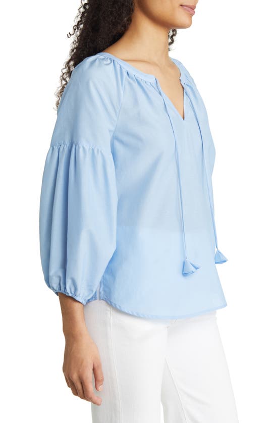 Tommy Bahama Agua Amara Cotton & Silk Blouse In Light Sky