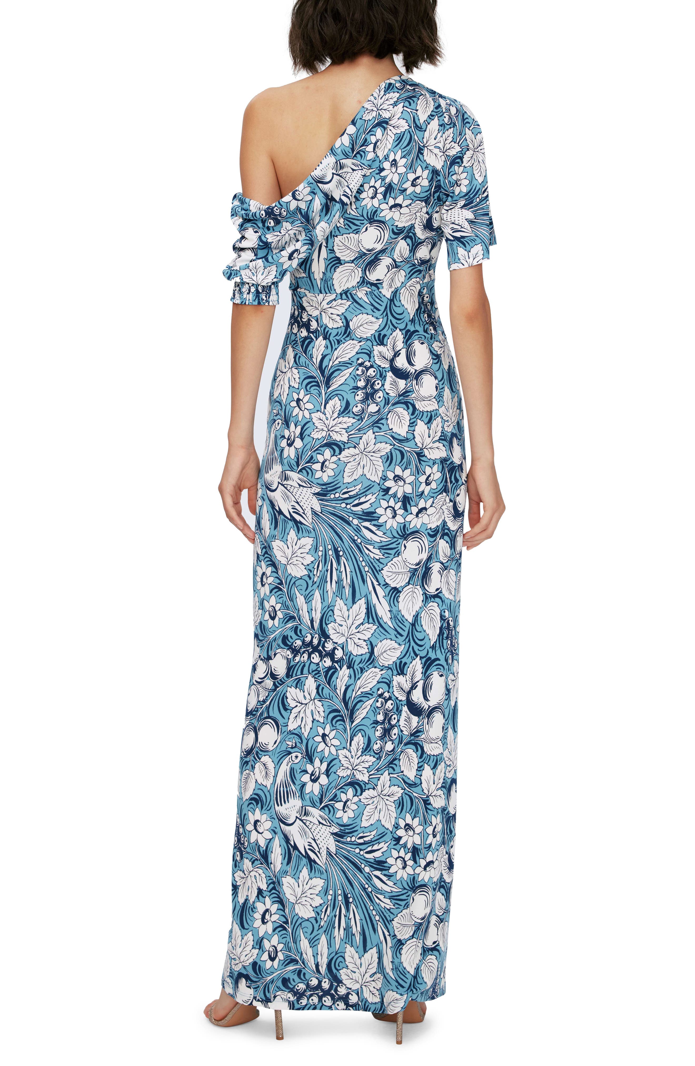 Diane von Furstenberg Wittrock Floral One-Shoulder Maxi