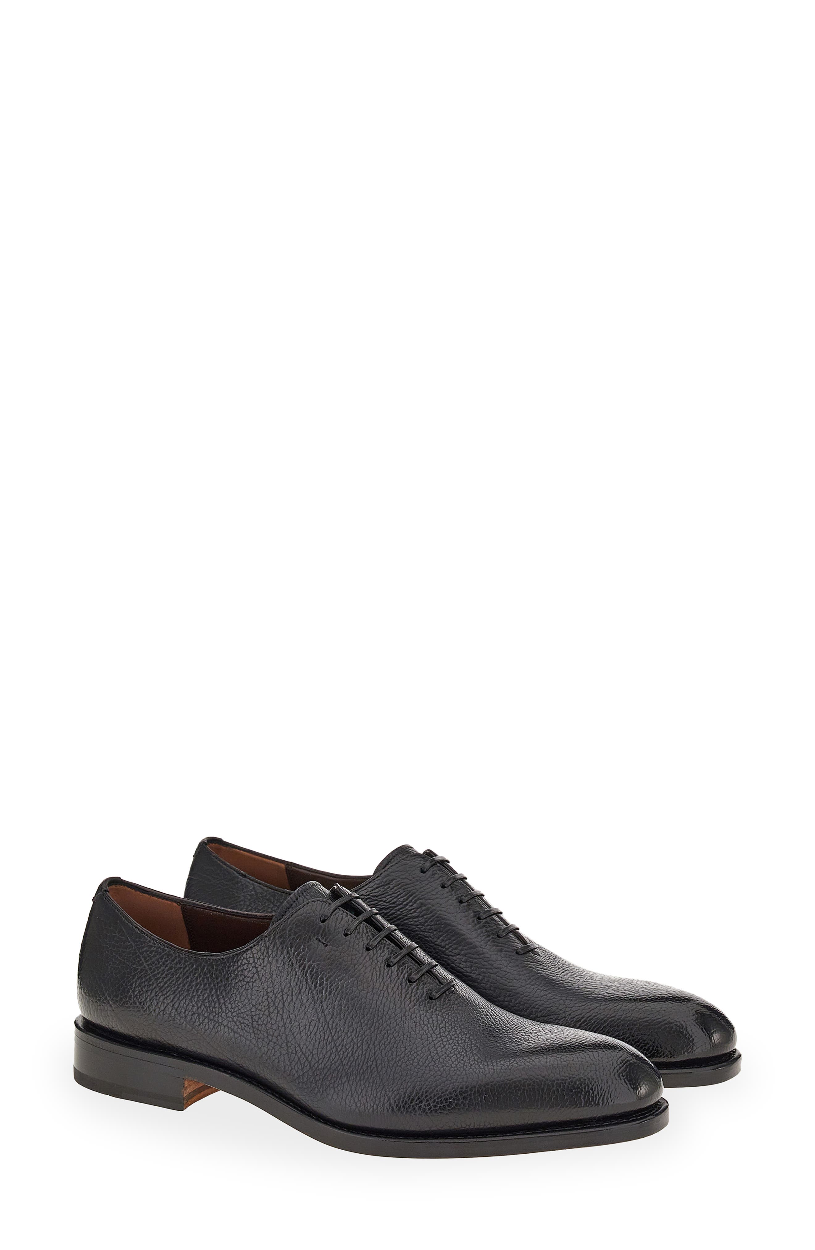 Front Rambla Embossed Leather Derby Lace Shoe 