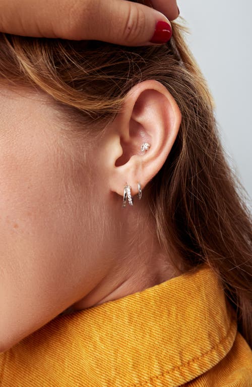 Shop Ana Luisa Double Hoop Earrings In Silver