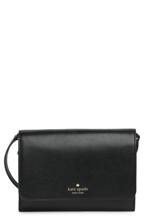 kate spade new york Gramercy Leather Chain Strap Shoulder Bag, Black