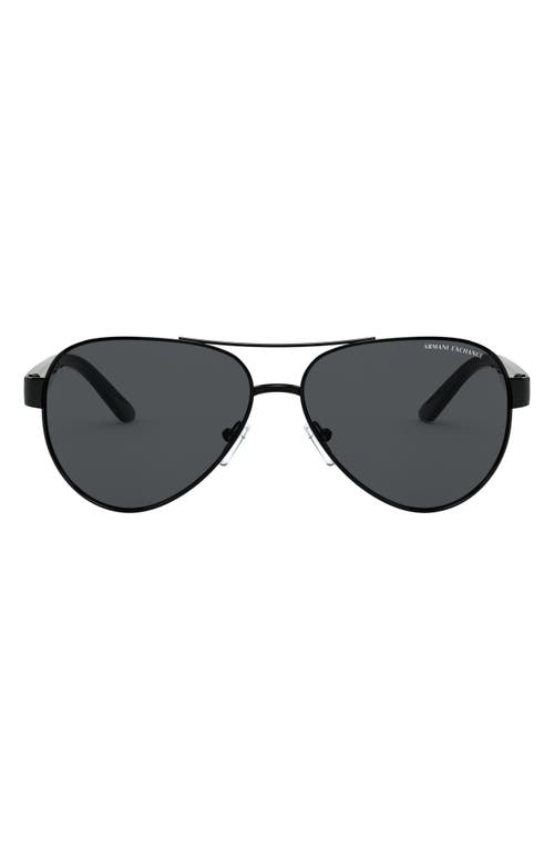 EAN 8056597213639 product image for AX Armani Exchange Aviator Sunglasses in Black at Nordstrom | upcitemdb.com