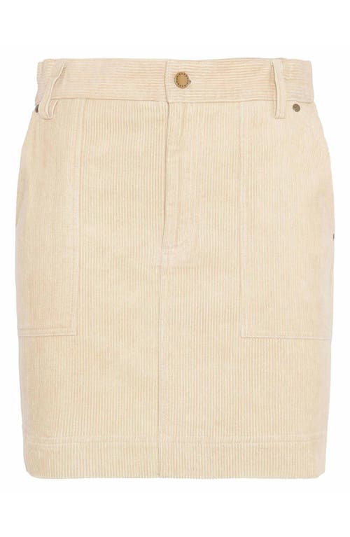 Shop Barbour Anya Corduroy Mini Skirt In Pepper Brown