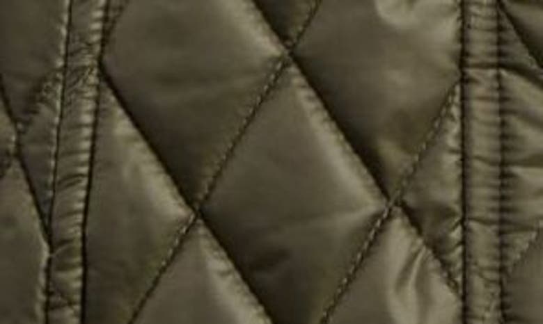 London Fog Quilted Water Resistant Jacket In Olive
