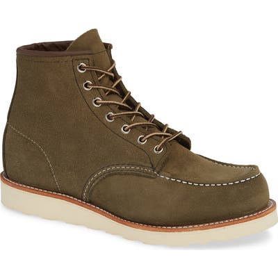 Red Wing 6 Inch Moc Toe Boot, Brown