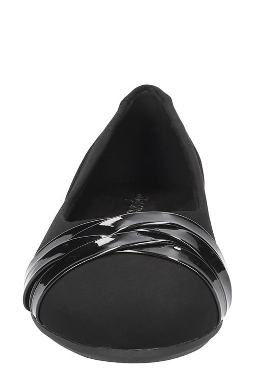 Easy Street Women's Kylie Comfort Ballet Flats In Black Lamy