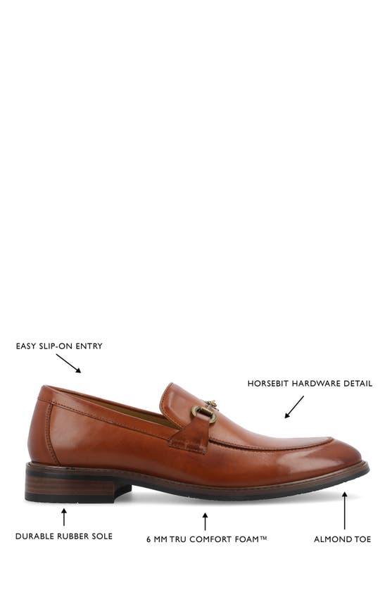 Vance Co. Rupert Tru Comfort Bit Loafer In Cognac