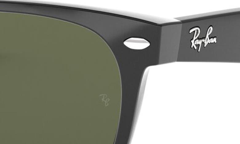 Shop Ray Ban Ray-ban New Wayfarer 55mm Rectangular Sunglasses In Black