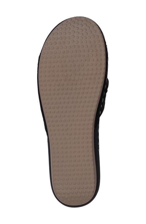 Good Choice New York Ellen Platform Wedge Slide Sandal In Black