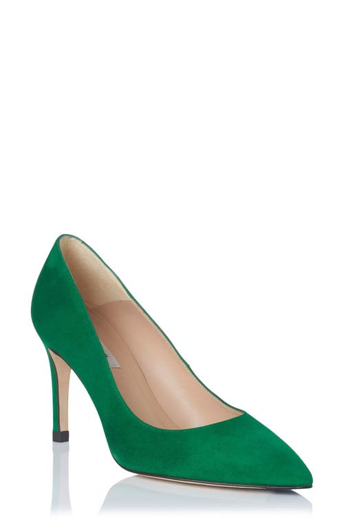 Lk Bennett Floret Pointed Toe Pump In Green/mint Leaf