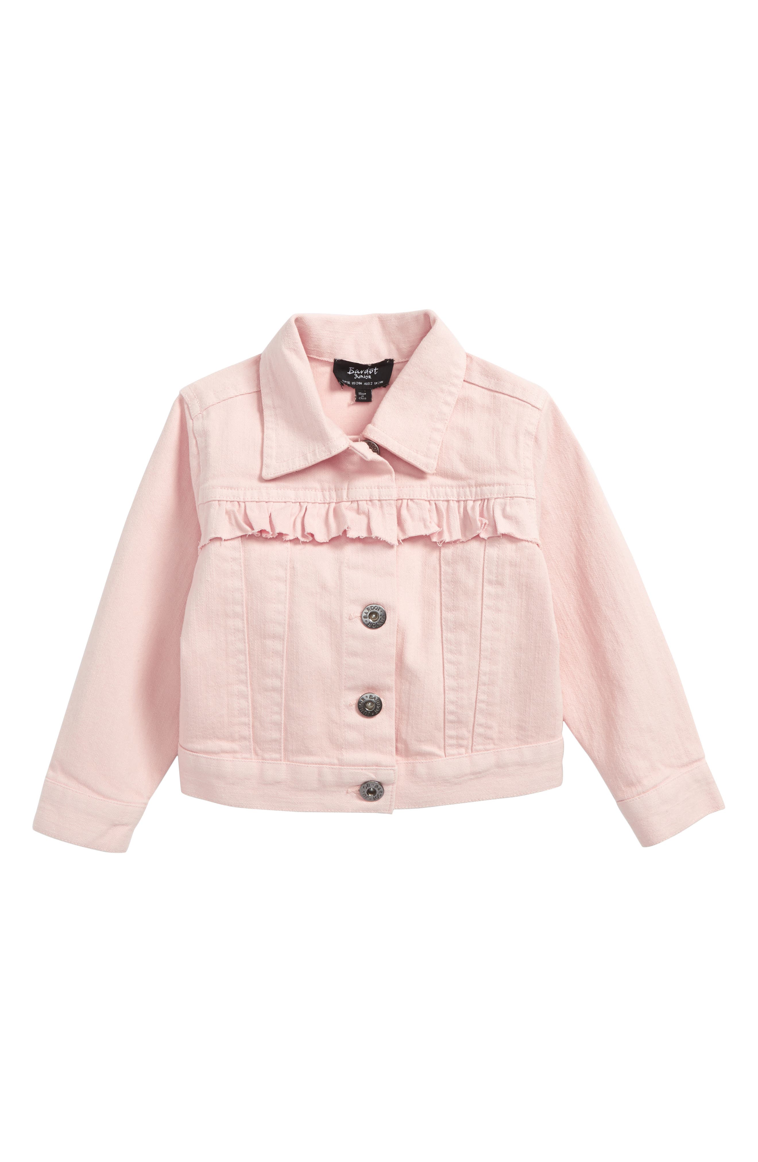 baby girl pink denim jacket