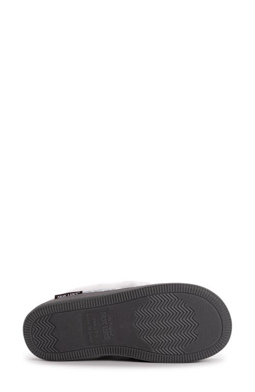 Muk Luks Anais Faux Fur Moccasin Slipper In Silver Fox