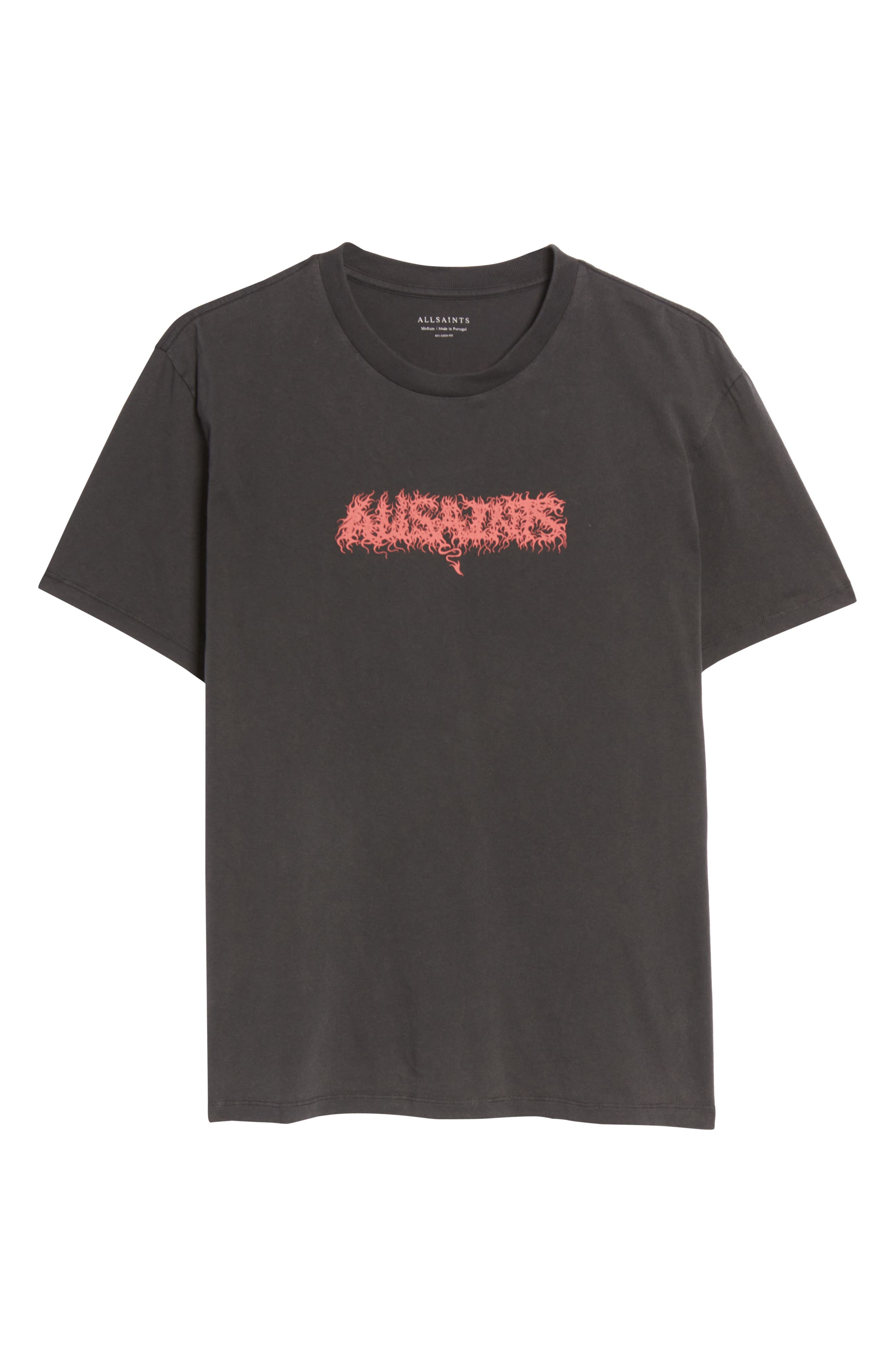 AllSaints Men's Match Logo Tee - Black - Size L - Jet Black