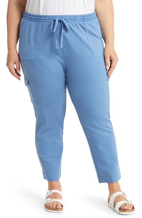 caslon(r) Utility Novelty Organic Cotton Cargo Pants in Blue Moonlight