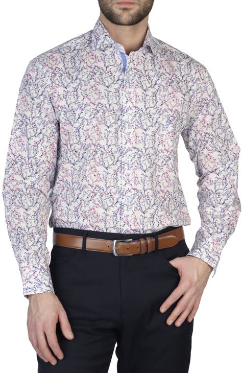 Floral Poplin Stretch Shirt